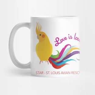 Rainbow Cockatiel - Love is Love Mug